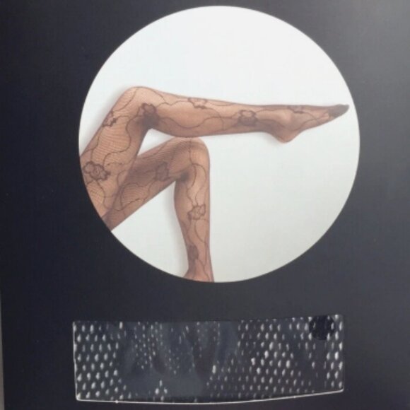 Massini NWT Patterned Tights Black 922 - Picture 3 of 3